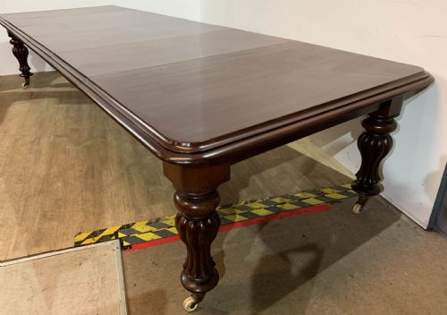 a large victorian mahogany dining table seats 1214 - CATEGORY: ANTIQUE TABLES - DATED VICTORIAN