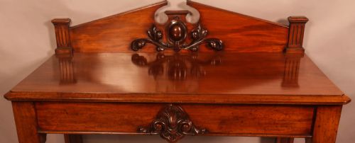 VICTORIAN MAHOGANY SERVING TABLE CARVED - ADDITIONAL PHOTO 3