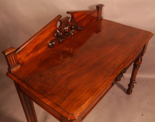 VICTORIAN MAHOGANY SERVING TABLE CARVED - ADDITIONAL PHOTO 5