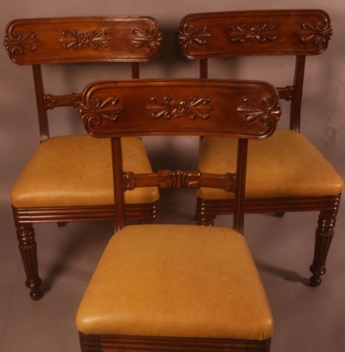 A SUPER SET OF 3 WILLIAM IV PERIOD DINING CHAIRS GILLOWS - ADDITIONAL PHOTO 1