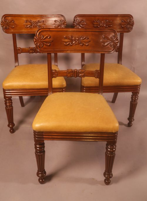 A SUPER SET OF 3 WILLIAM IV PERIOD DINING CHAIRS GILLOWS - ADDITIONAL PHOTO 9