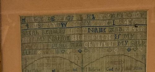 GEORGE II LORDS PRAYER SAMPLER SARAH READING 1729 - ADDITIONAL PHOTO 3