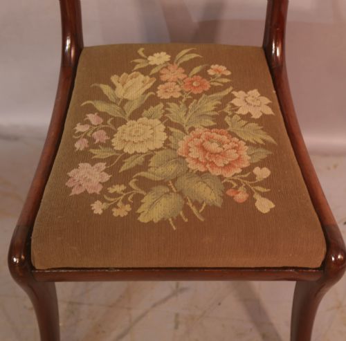 A TOP QUALITY SET OF 8 REGENCY BRASS INLAID DINING CHAIRS - ADDITIONAL PHOTO 16