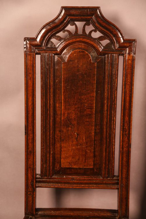 A SUPER PAIR OF 17TH CENTURY OAK HALL CHAIRS - ADDITIONAL PHOTO 6
