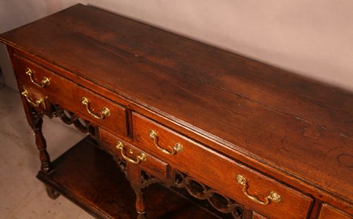 A SUPERB GEORGIAN OAK SERVING DRESSER C 1750 - ADDITIONAL PHOTO 11