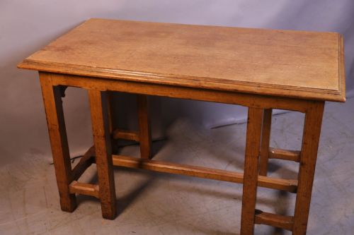 A GOOD 19TH CENTURY GOTHIC SERVING TABLE OAK - ADDITIONAL PHOTO 7