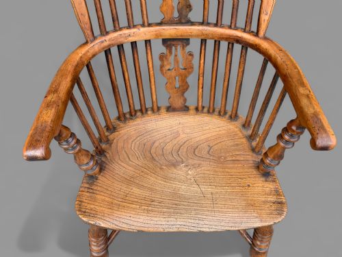 BENJAMIN GILLING YEW WOOD WINDSOR CHAIR - ADDITIONAL PHOTO 2