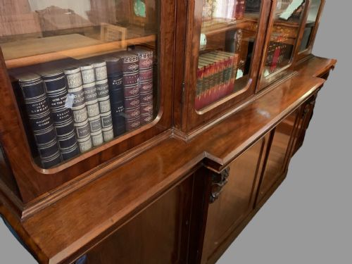 A 19TH CENTURY 4 DOOR LIBRARY BOOKCASE - ADDITIONAL PHOTO 11