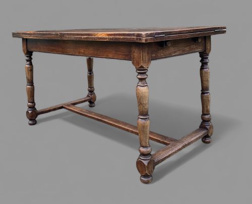 A FRENCH FARMHOUSE KITCHEN DINING TABLE IN OAK VERY LARGE - ADDITIONAL PHOTO 6
