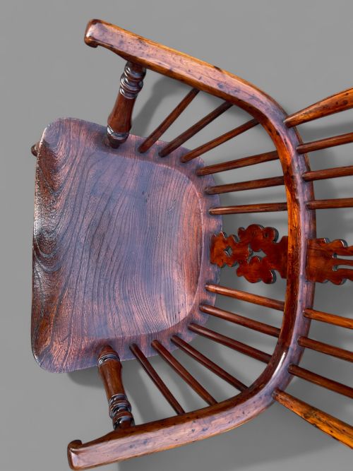 A VERY VERY RARE YEW WIOD WINDSOR CHAIR NICHOLSON - ADDITIONAL PHOTO 2