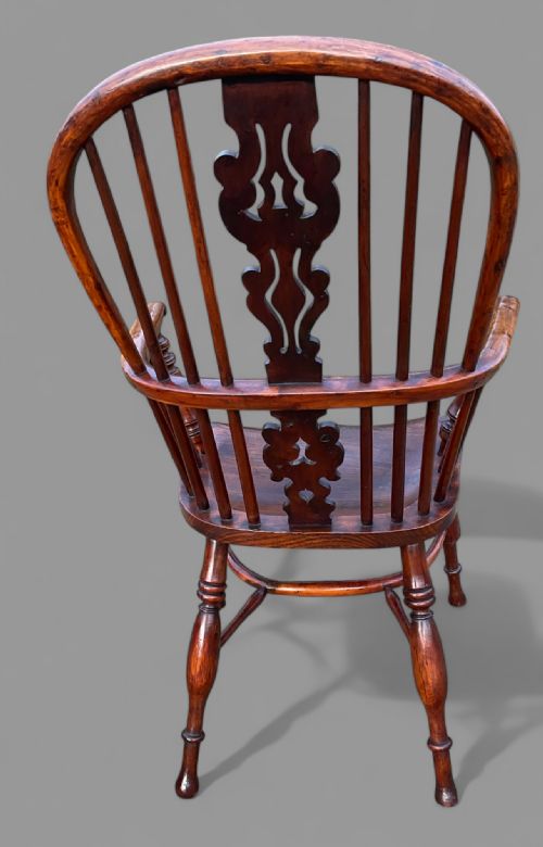 A VERY VERY RARE YEW WIOD WINDSOR CHAIR NICHOLSON - ADDITIONAL PHOTO 6