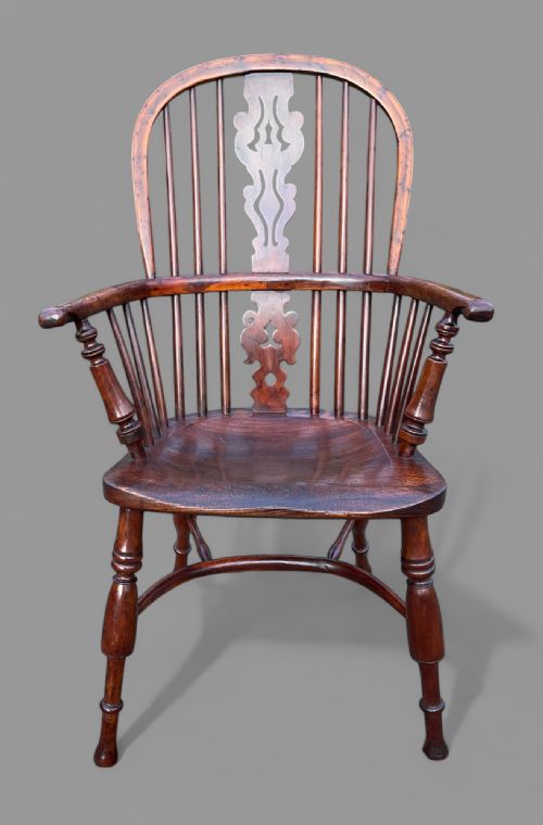 A VERY VERY RARE YEW WIOD WINDSOR CHAIR NICHOLSON - ADDITIONAL PHOTO 9