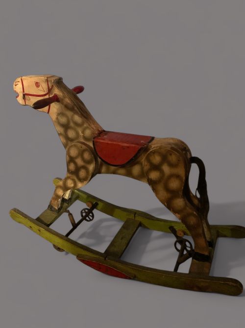 A VICTORIAN ROCKING HORSE - ADDITIONAL PHOTO 2