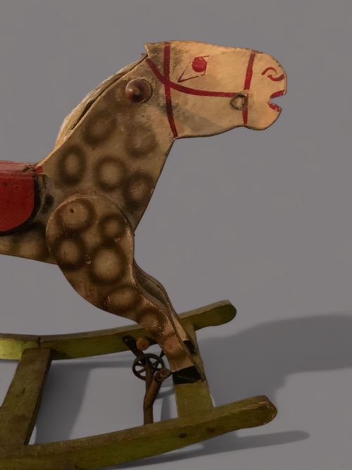 A VICTORIAN ROCKING HORSE - ADDITIONAL PHOTO 3