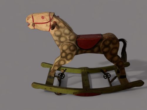 A VICTORIAN ROCKING HORSE - ADDITIONAL PHOTO 4