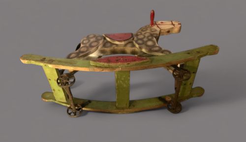 A VICTORIAN ROCKING HORSE - ADDITIONAL PHOTO 5