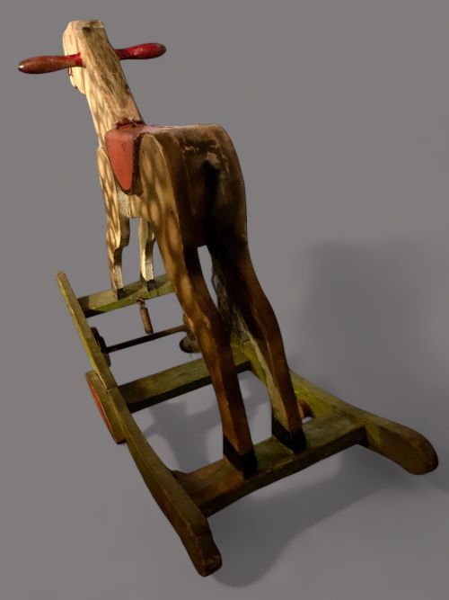 A VICTORIAN ROCKING HORSE - ADDITIONAL PHOTO 6