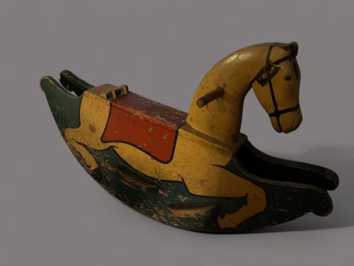 VICTORIA ROCKING HORSE ALL WOOD - ADDITIONAL PHOTO 4