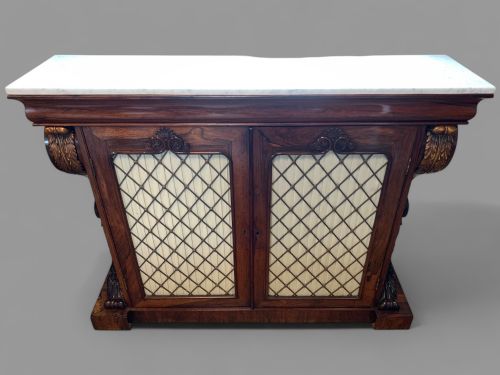 a superb rosewood chiffonier - CATEGORY: ANTIQUE SIDEBOARDS - DATED 19TH CENTURY