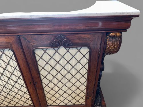 A SUPERB ROSEWOOD CHIFFONIER - ADDITIONAL PHOTO 1