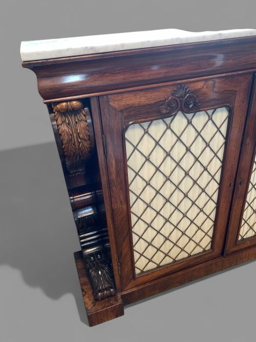A SUPERB ROSEWOOD CHIFFONIER - ADDITIONAL PHOTO 4