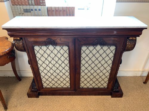 A SUPERB ROSEWOOD CHIFFONIER - ADDITIONAL PHOTO 6