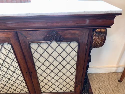 A SUPERB ROSEWOOD CHIFFONIER - ADDITIONAL PHOTO 8