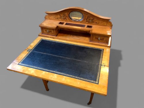 A LOVELY 19TH CENTURY LADIES WRITING DESK - ADDITIONAL PHOTO 1