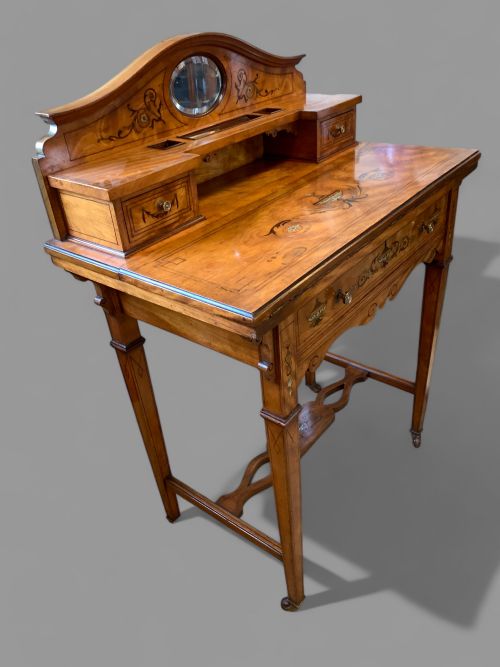 A LOVELY 19TH CENTURY LADIES WRITING DESK - ADDITIONAL PHOTO 5