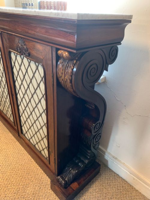 A SUPERB ROSEWOOD CHIFFONIER - ADDITIONAL PHOTO 7