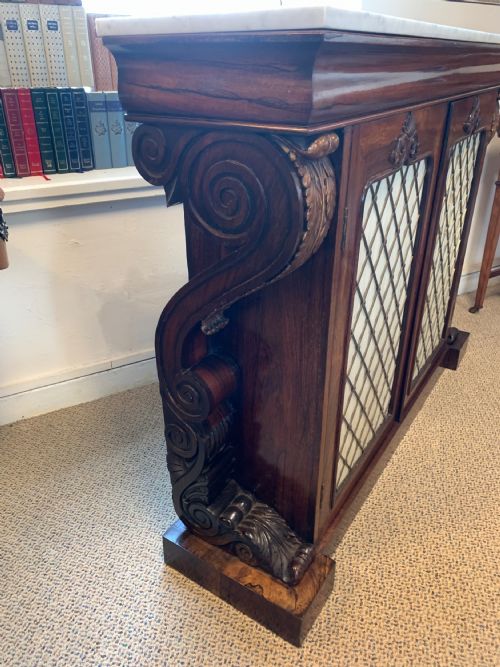 A SUPERB ROSEWOOD CHIFFONIER - ADDITIONAL PHOTO 9