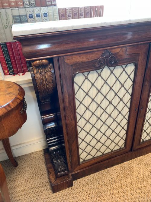 A SUPERB ROSEWOOD CHIFFONIER - ADDITIONAL PHOTO 10