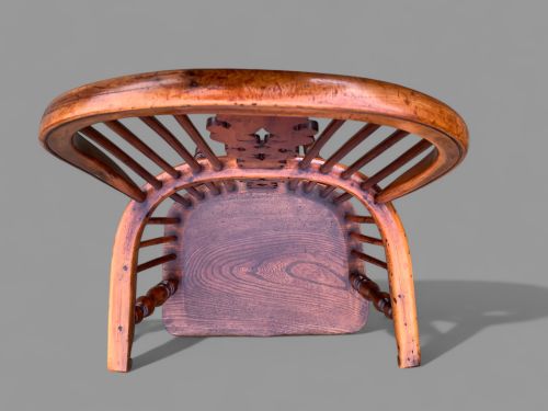 A SUPER BEST MODEL WINDSOR CHAIR IN YEW WOOD WITH AN ELM SEAT - ADDITIONAL PHOTO 2
