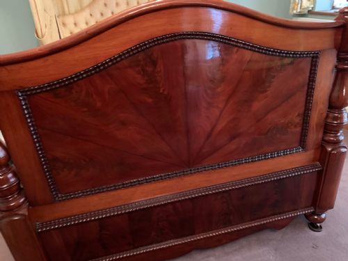 A MAGNIFICENT VICTORIAN DUCHESS HALF TESTER BED - ADDITIONAL PHOTO 12