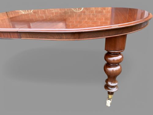 LARGE VICTORIAN EXTENDING DINING TABLE MAHOGANY - ADDITIONAL PHOTO 4
