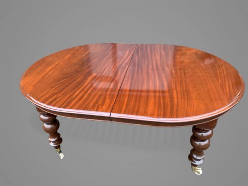LARGE VICTORIAN EXTENDING DINING TABLE MAHOGANY - ADDITIONAL PHOTO 5