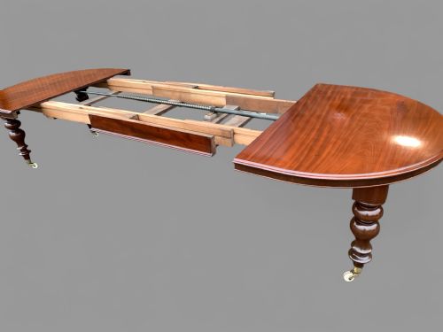 LARGE VICTORIAN EXTENDING DINING TABLE MAHOGANY - ADDITIONAL PHOTO 9