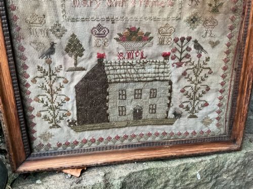 GEORGIAN NEEDLE WORK SAMPLER MARY ANN FRANCE - ADDITIONAL PHOTO 1