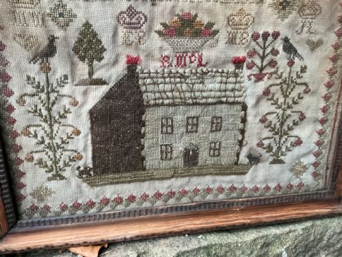 GEORGIAN NEEDLE WORK SAMPLER MARY ANN FRANCE - ADDITIONAL PHOTO 2