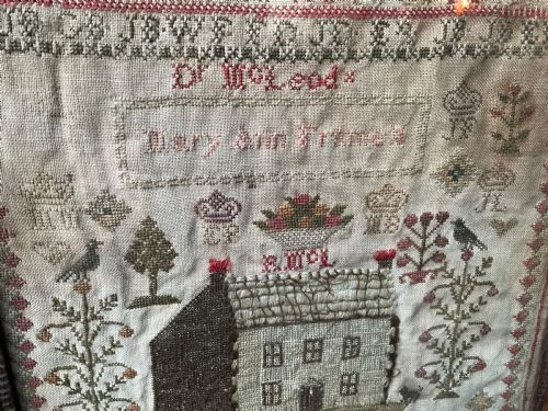 GEORGIAN NEEDLE WORK SAMPLER MARY ANN FRANCE - ADDITIONAL PHOTO 3