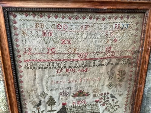 GEORGIAN NEEDLE WORK SAMPLER MARY ANN FRANCE - ADDITIONAL PHOTO 5