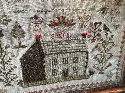 GEORGIAN NEEDLE WORK SAMPLER MARY ANN FRANCE - ADDITIONAL PHOTO 6