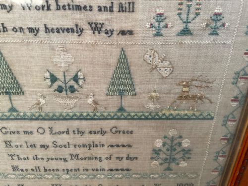 NEEDLE WORK SAMPLER ELIZABETH NORMAN 1808 AGED 12YEARS - ADDITIONAL PHOTO 4