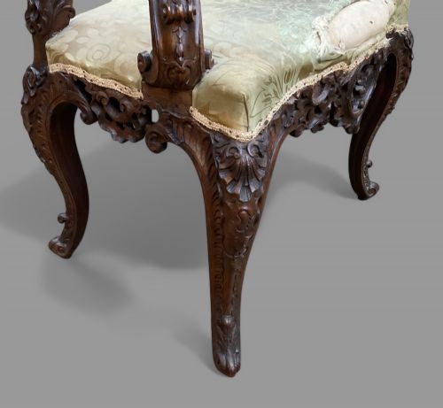 A WONDERFUL GEORGIAN SEAT ROCOCO C1770 - ADDITIONAL PHOTO 3
