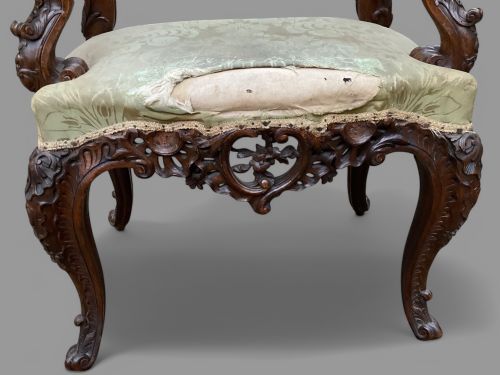 A WONDERFUL GEORGIAN SEAT ROCOCO C1770 - ADDITIONAL PHOTO 6