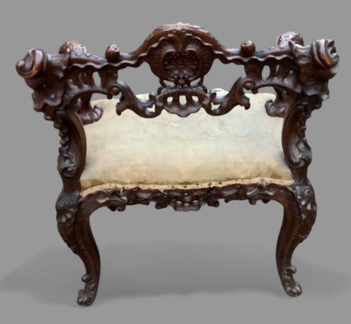 A WONDERFUL GEORGIAN SEAT ROCOCO C1770 - ADDITIONAL PHOTO 7