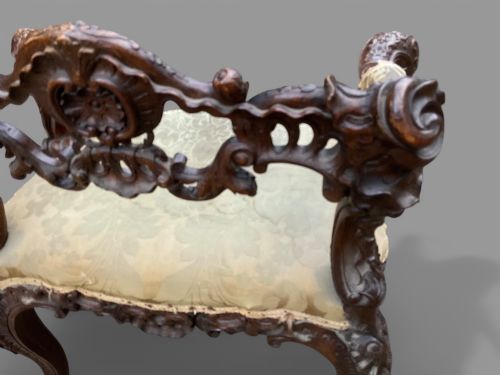 A WONDERFUL GEORGIAN SEAT ROCOCO C1770 - ADDITIONAL PHOTO 8
