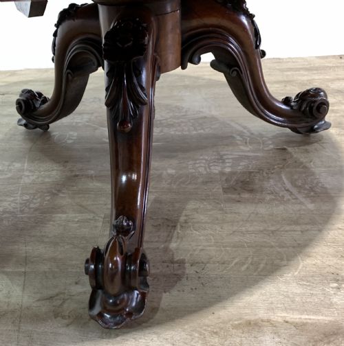 A SUPER VICTORIAN BURR WALNUT COFFEE TABLE - ADDITIONAL PHOTO 7