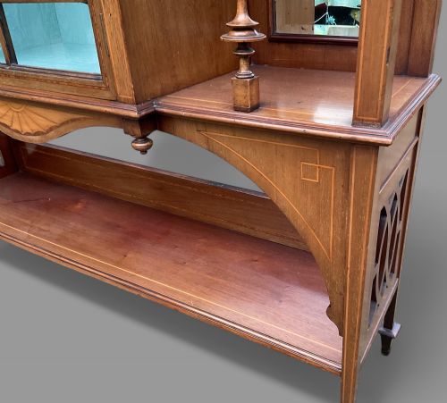 A VERY ATTRACTIVE VICTORIAN DISPLAY CABINET - ADDITIONAL PHOTO 5
