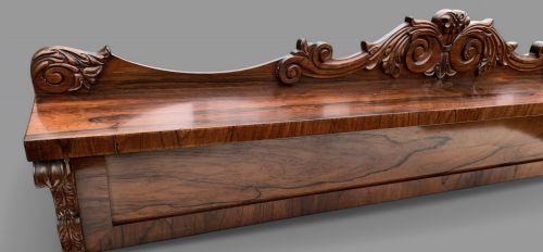 A VERY ATTRACTIVE EARLY VICTORIAN CHIFFONIER IN ROSEWOOD - ADDITIONAL PHOTO 15